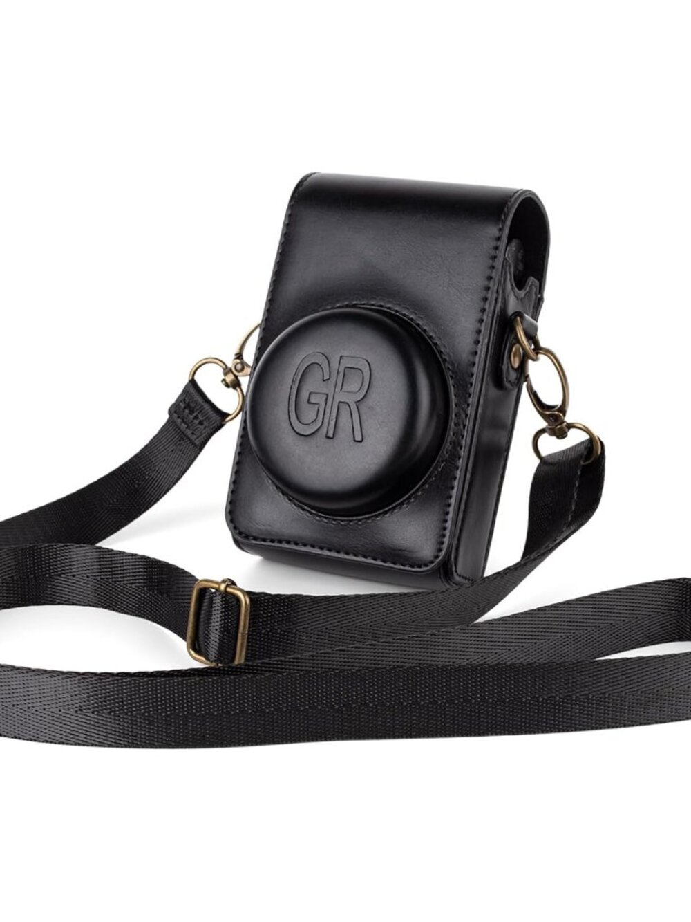 Black Camera Case for Ricoh GR/GR II/GR III/IIIx/GR IV Digital Camera PU Leather